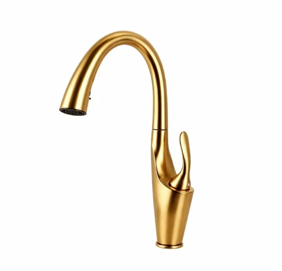 OB-D91B with Pull-Out Spout PVD Gold