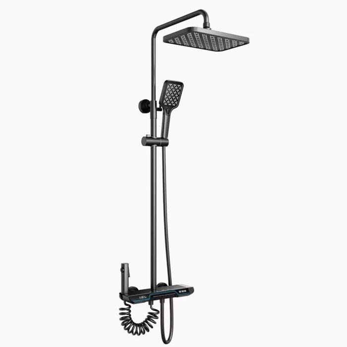 KZ22 Shower Column with thermostat Platinum