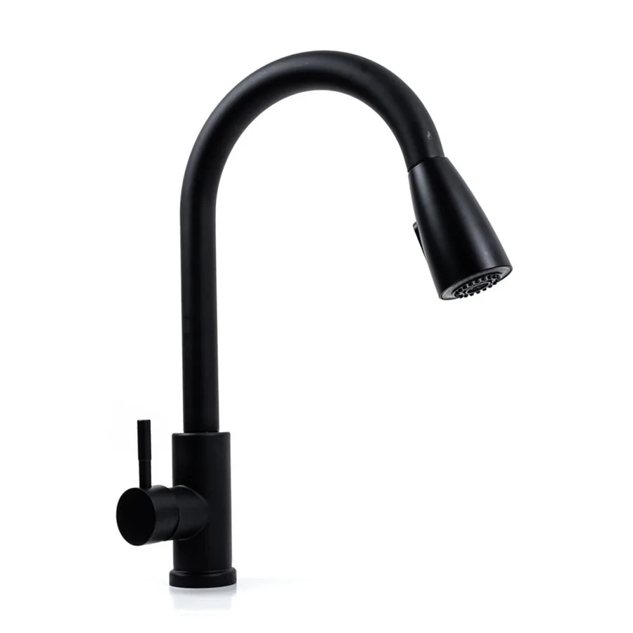 LN08 with Pull-Out Spout Black